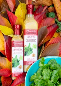 Herbst/WinterMit aromatischem Walnussöl und Himbeeressig verfeinert. 
-Saisonal erhältlich-